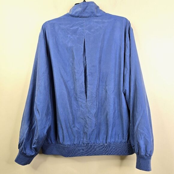 VTG Bobby Jones 1/4 Zip Snap Button Closure Silk Pullover Lightweight Jacket M - Picture 3 of 8